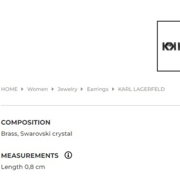 karl lagerfeld earrings NWT - Picture 2 of 2